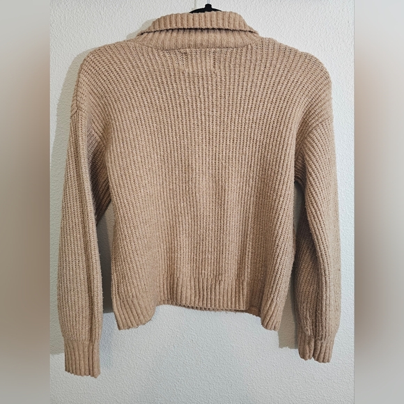 Pink Rose Men's Tan Sweater - Picture 3 of 5
